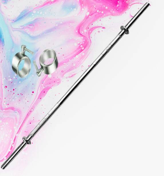 FAZZUL Straight Rod For Gym, Weight Lifting Rod For Home Gym, 25mm 3 Ft Thick Bar Weight Lifting Bar
