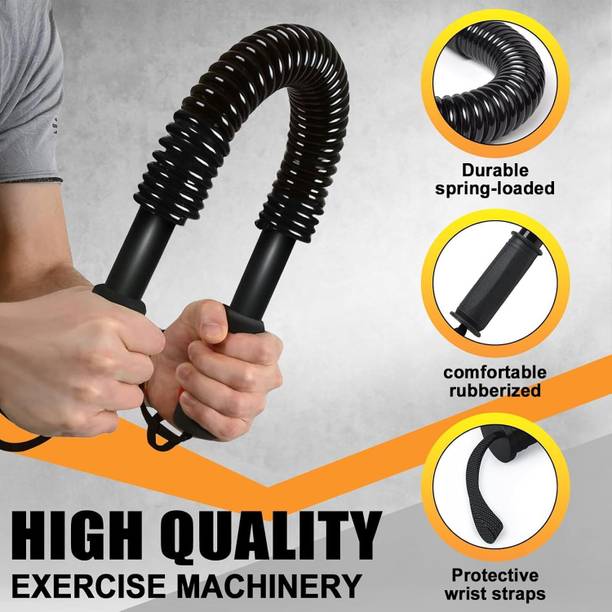 FloatFit Power Twister Bar Exercise 20KG Upper Body Exercise Equipment Core Strengthening Resistance Tube
