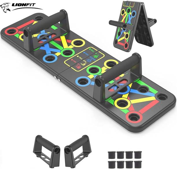 LIONFIT Premium Push Up Board System, 15 in 1 Body Building Exercise Push-up Bar Push-up Bar