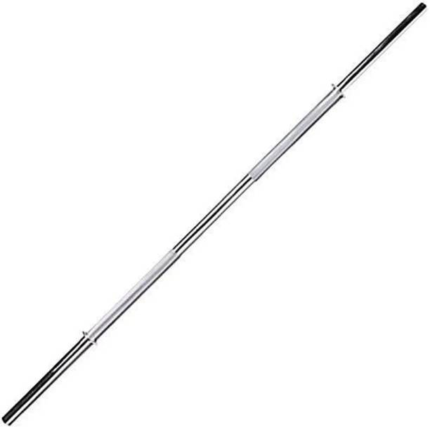 Unishore 3 Feet 19 MM Straight Rod with 2 pc looks Weight lifting Bar(silver) Weight Lifting Bar