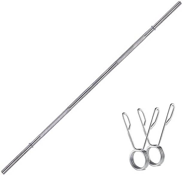 Dinetic 6FT Straight Barbell Rod (28MM) Heavy Weight Lifting Training for Gym Fitness Weight Lifting Bar