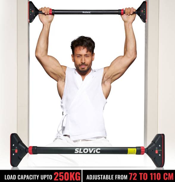 SLOVIC Pull-Up Bar for Home Workout | Non-Slip Carbon Steel Bar (Load Capacity: 200 Kg) Pull-up Bar