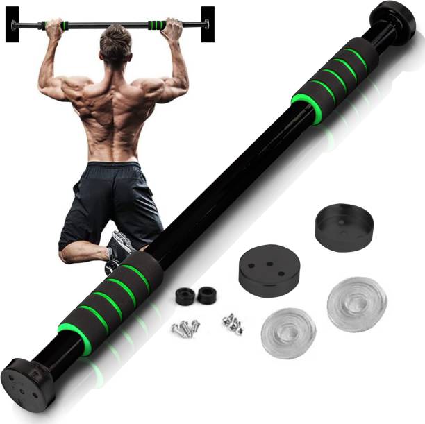 SLOVIC Pull-Up Bar for Home Workout | Non-Slip Carbon Steel Bar (Load Capacity: 100 Kg) Pull-up Bar