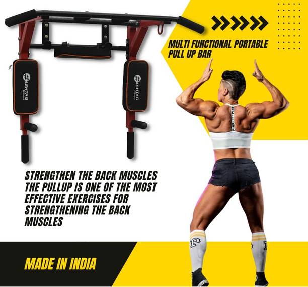 HASHTAG FITNESS Wall Mounted Multi-Grip Dip Station for...