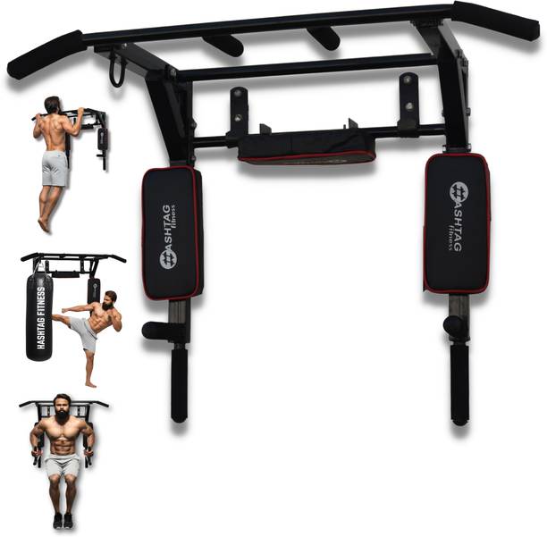 HASHTAG FITNESS wall mounted pull up bar multifunctiona...