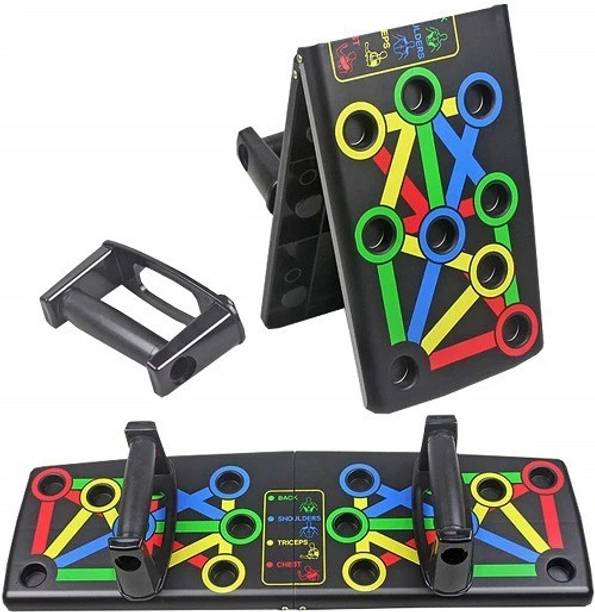 rk son Portable Push Up Board System, 14-in-1 Body Building Exercise Tools Workout Dip Station