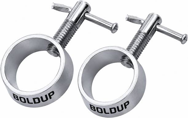 BOLDUP Clamp 19mm –Dumbbell & Barbell Rod Lock Collar for Home Gym (Pack of 2) Weight Lifting Bar