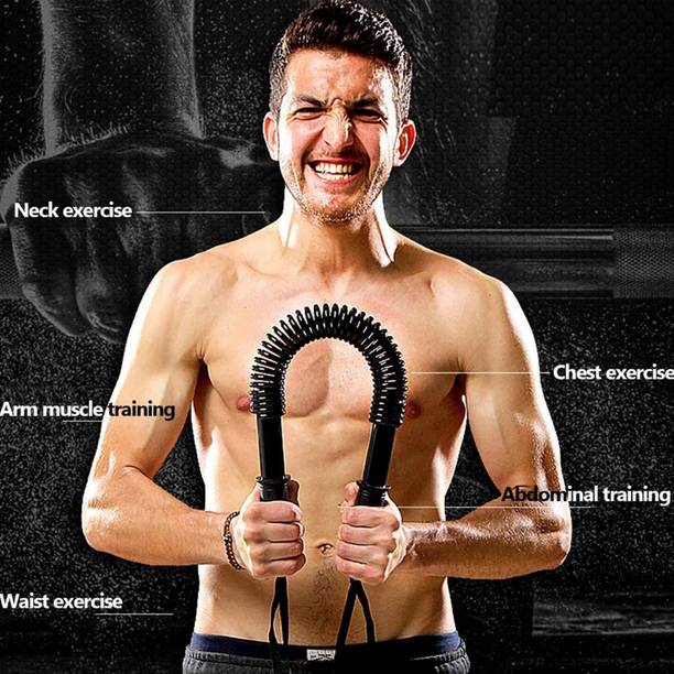 FloatFit 20KG Power Twister Bar-Arm,Shoulder Builder Exercise, Chest and Bicep Blaster Resistance Tube