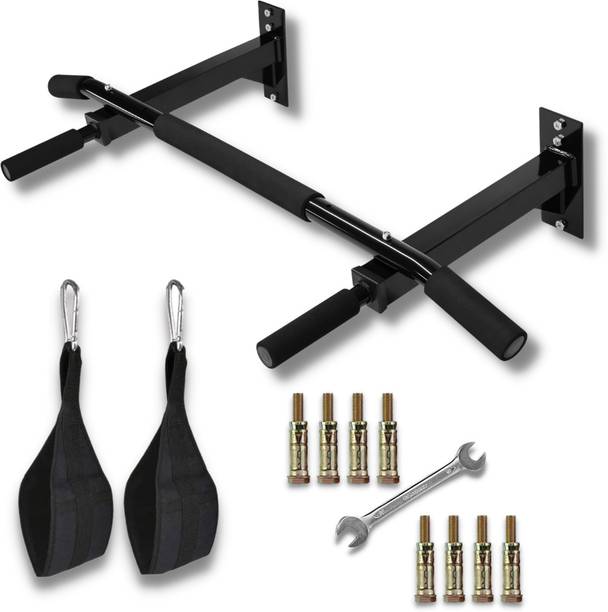 FIRE FITNESS Pull Up,chin-up bar solid black power coat...