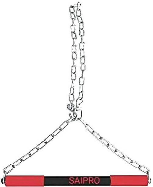 Fitdex 4 ft Chin up Steel Chain Rod/Big Basket Door Gym Rod_h-160 Pull-up Bar