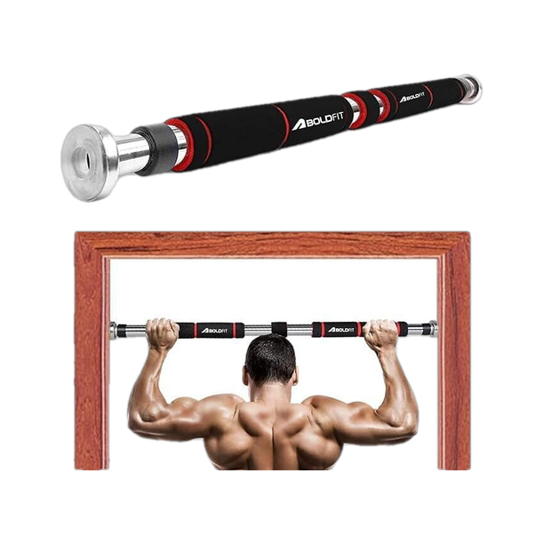 BOLDFIT Pull Up Bar For Home Wall Chin Up Bar For Home Workout Door Pullups Rod Stand Pull-up Bar