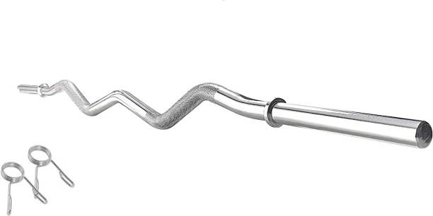 KORBAX 3 FEET Fit ROD FOR WEIGHT LIFTING Stainless Steel 3 Ft EZ Bar Weight Lifting Bar
