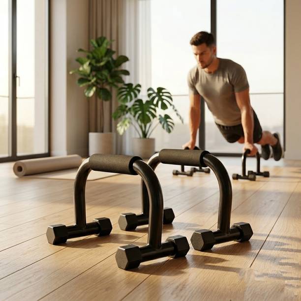 SHAVIKA ROCKS Push Up Bar Dips Stand For Gym & Home Exercise Dip Station