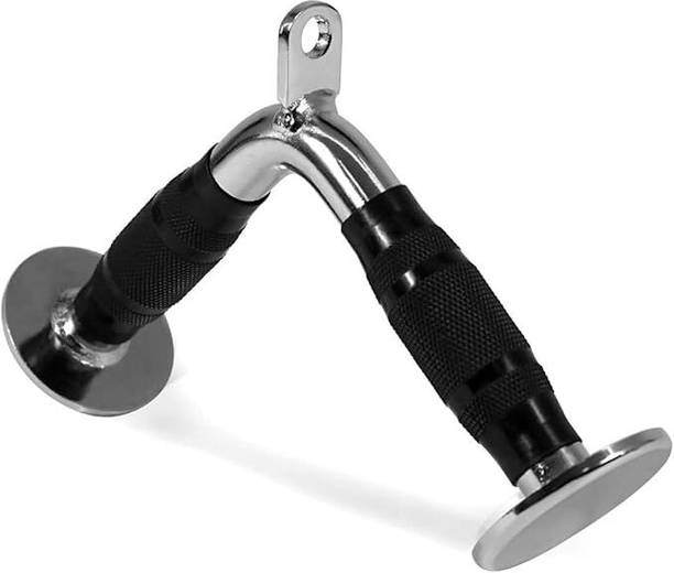 FITRXX LAT Cable Attachment, Tricep Press Down Bar with Diamond Knurl Handle, Support Chin-up Bar