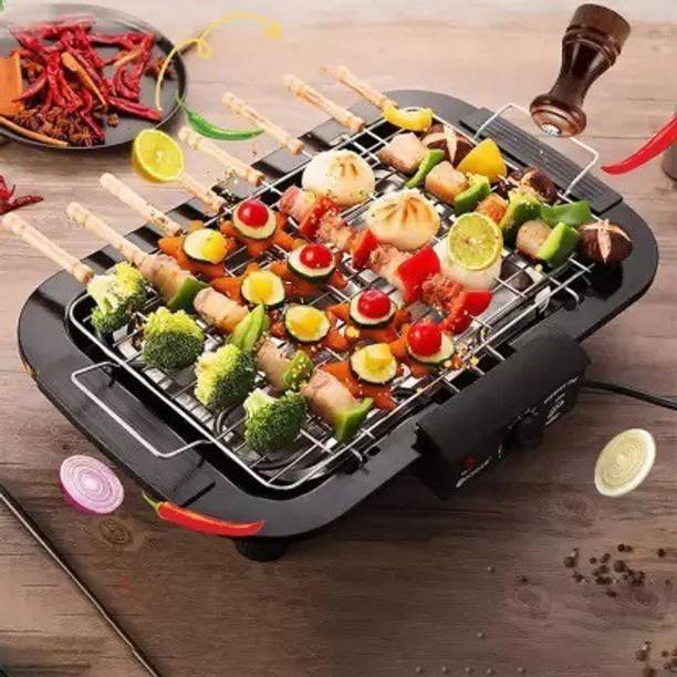 MKDYNASTY BarbecueBasketFoldableforRoastBBQPortableGrillingBasketwithWoodHandle Electric Grill