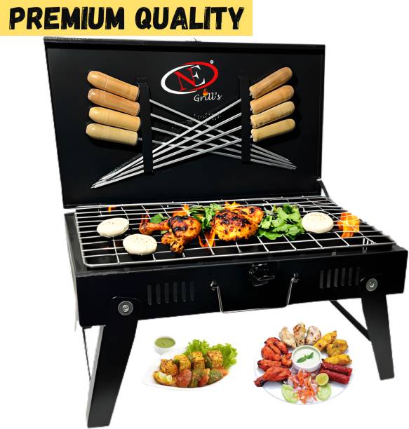 Nabiya BriefcaseStyleBarbaqueCharcoalGrillPerfectforRoastingGrillingBBQ.61 Charcoal Grill