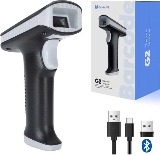Q-IMAGE Wireless 2D&1D (Bluetooth+USB+2.4GHz) Barcode Reader for iPhone, Android, iPad, Tablet, PC Computers 2D Camera Barcode Scanner
