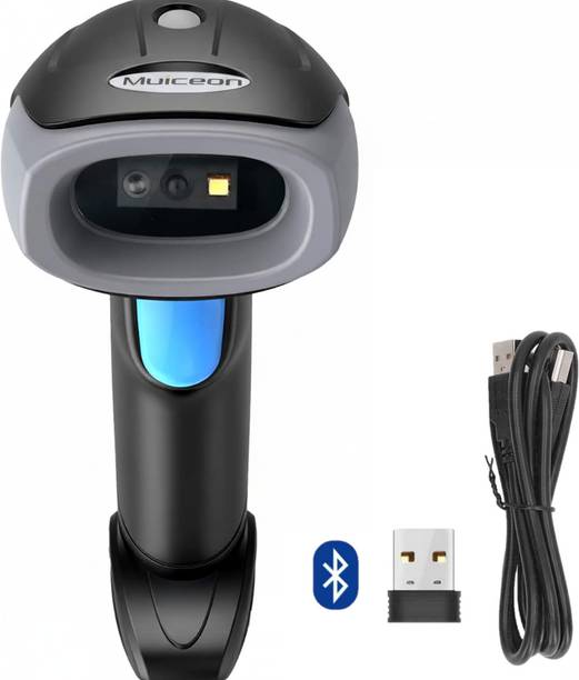 Muiceon MC94pro Wireless 2D&1D (Bluetooth + USB+2.4 GHz) Barcode Scanner (QR Code) Wired inbuilt Battery Induction Scanning with Built-in Illumination Light 2D Camera Barcode Scanner