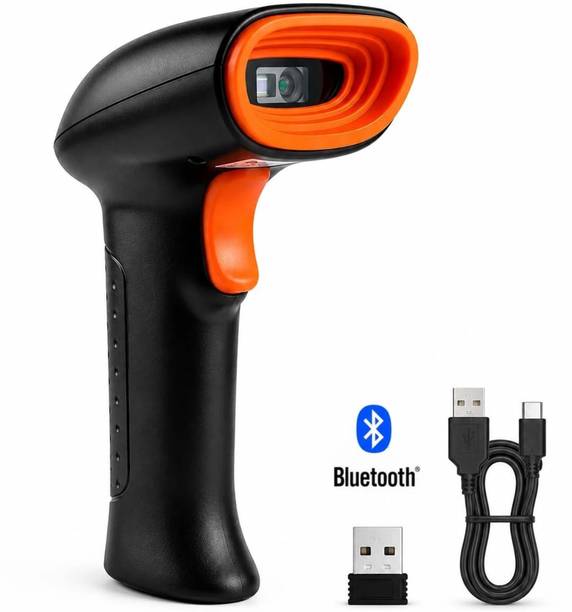 Truecode HT20pro Wireless 2D&1D (Bluetooth+USB+2.4GHz) Barcode Scanner inbuilt Battery|Induction Scanning with Built-in Illumination Light 2D Camera 2D Camera Barcode Scanner