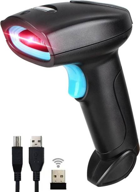 Truescan Wireless 2.4GHz and QR 2D &1D Wireless Handheld Indicator with Induction scanning and Suffix Settings 2D Camera Barcode Scanner