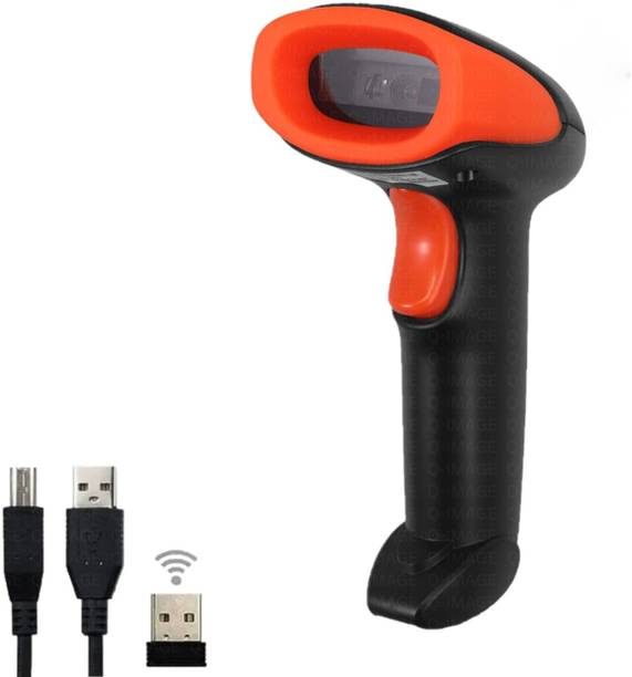 Q-IMAGE Wireless Scanner USB all in One Wireless Barcode Scanner with 2.4GHz Nano 2D 2D Camera Barcode Scanner