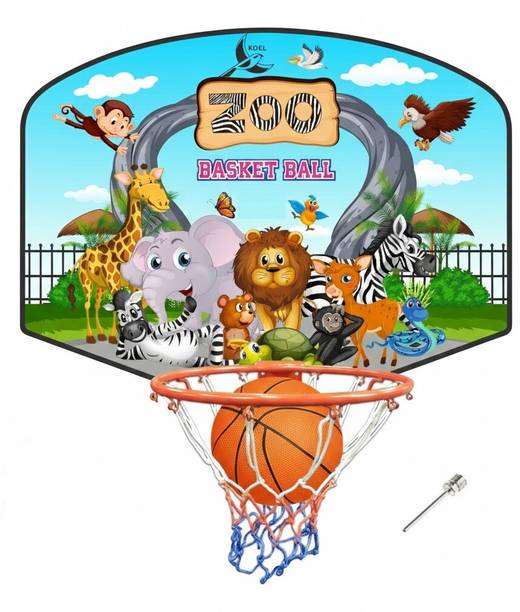 Koel ZOO Printed Basketball ring set Indoor Outdoor Kit Basket Ball hoop Basketboard Basketball Ring