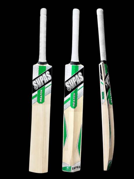 SVPAS HARD TENNIS FULL SIZE BAT Poplar Willow Cricket  Bat For 11 - 13 Yrs