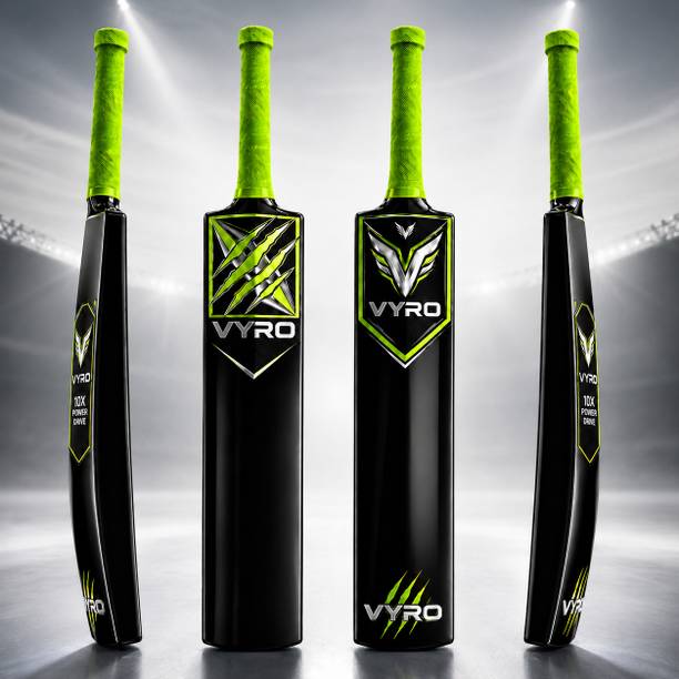 VYRO Durable Tennis Ball Cricket Bat PVC Plastic for Practice and Matches PVC/Plastic Cricket  Bat For 15+ Yrs