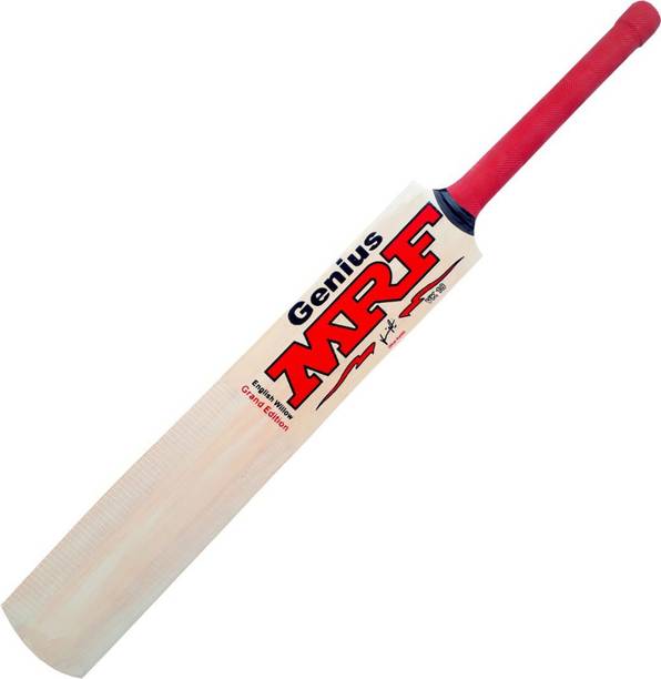 s sports hub WillowStrike Pro Edition Classic Power Blade with Red Grip Poplar Willow Cricket  Bat For 10 - 12 Yrs