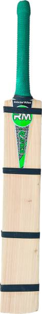 RUDRAYM RM Full Size Tennis Bat Light Weight Kashmiri Willo Single Blade Half Cane Scoop Kashmir Willow Cricket  Bat For 15+ Yrs