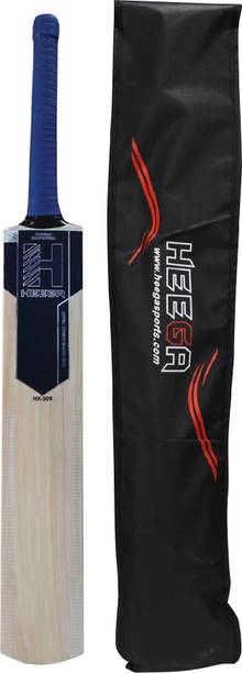 Heega HX-509 Kahmiri Willow bat for Leather Balls Size (5/6 / Harrow/SH/LH) Kashmir Willow Cricket  Bat For 15+ Yrs