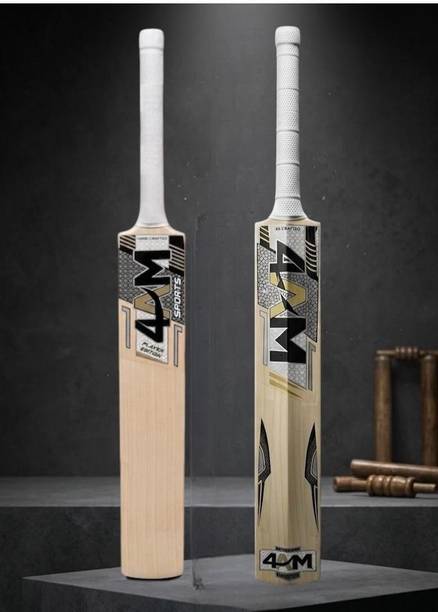 4am sports MID LOW RANGE BAT_A119 Poplar Willow Cricket  Bat For 11 - 13 Yrs