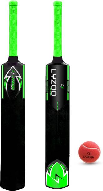 लाइज़ू Hard with 1pc Cricket tennis Heavy ball Cricket Bat Kit PVC/ प्लास्टिक क्रिकेट  बैट फॉर 15+ Yrs