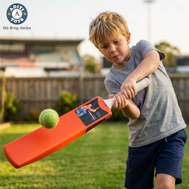 Aditi Toys Poweredge Small Cricket Turf Bat 25.5 inch for Kids Ab