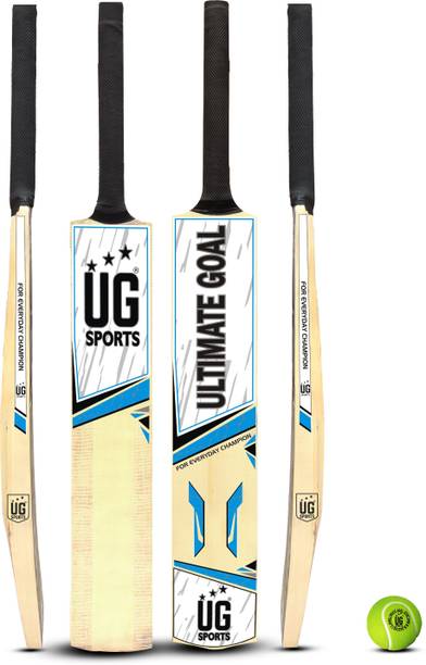 UG SPORTS Cricket Bat With Cover & Ball Premium Poplar Willow-Short Handle(Blue,Full Size) Poplar Willow Cricket Bat For 15+ Yrs