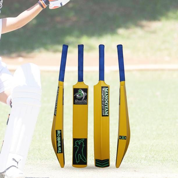 Manogyam Heavy Duty Plastic Cricket Bat, Full Size Premium Bat PVC/Plastic Cricket  Bat For 15+ Yrs