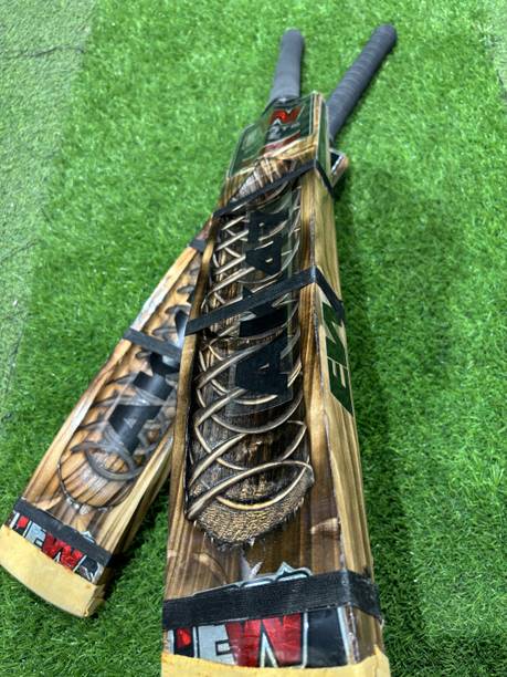 pitchvision EW Malhar Burn Edition Cricket Bat Kashmir Willow Cricket  Bat For 15+ Yrs