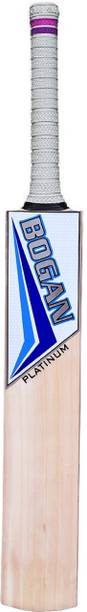 Bogan Platinum English Willow Cricket Bat with Full Cane Singapore Handle English Willow Cricket  Bat For 12 - 14 Yrs