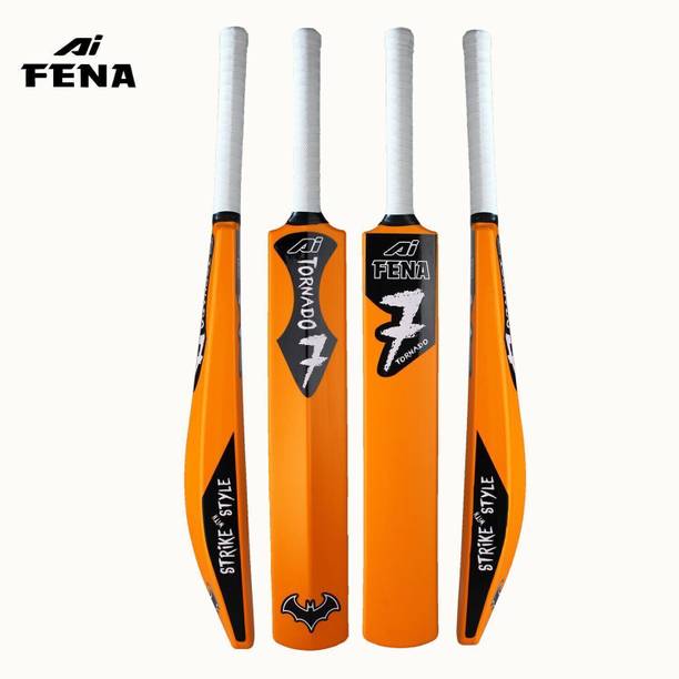Fena Tornado Orange Cricket Hard Plastic Full Size PVC/Plastic Cricket Bat PVC/Plastic Cricket  Bat For 12 - 14 Yrs