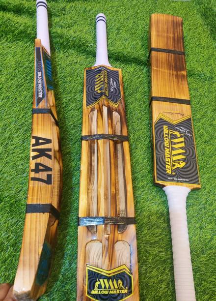 Willow master Hard Tennis Ak47 Kashmir Willow Cricket  Bat For 15+ Yrs