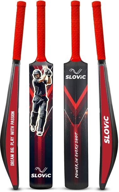 SLOVIC Lightweight High-Quality Plastic Tennis Cricket Bat for Kids| Indoor & Outdoor| PVC/Plastic Cricket  Bat For 12 - 14 Yrs