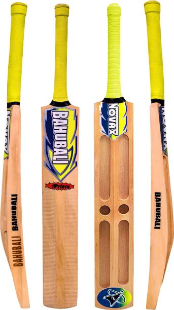 Optimus Novax® Bahubali Kashmir Willow Full Size Cricket Bat For Tennis Ball-Scoop 665D Kashmir Willow Cricket  Bat