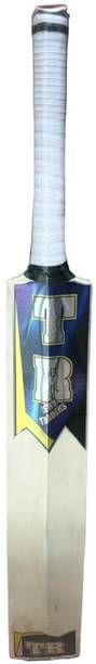 Traders TR blue kashmir willow hard tanice bat Cricket Bat (1.2 kg) Kashmir Willow Cricket  Bat For 15+ Yrs