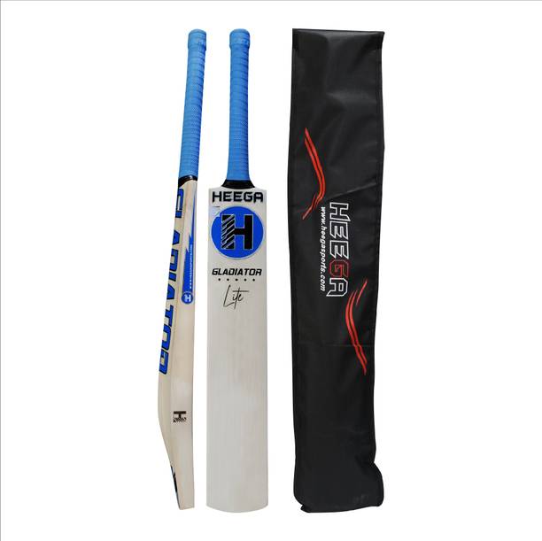Heega Gladiator Lite Kashmir Willow Cricket  Bat For 12 - 14 Yrs