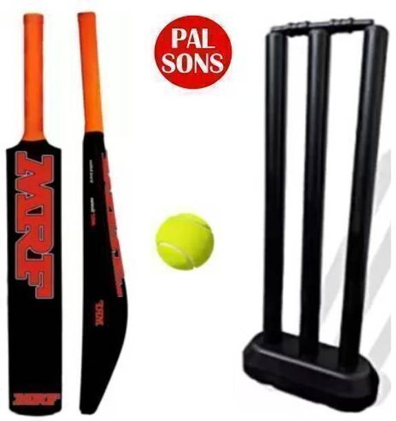 MINESFIT MRF Plastic Cricket Bat Age 6-7 Years With 1 Ball & Plas