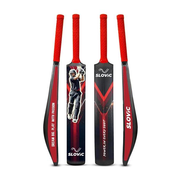 SLOVIC Lightweight Plastic Tennis Cricket Bat for Kids| Indoor & Outdoor| PVC/Plastic Cricket  Bat For 12 - 14 Yrs