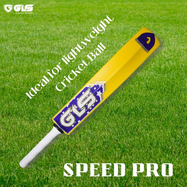 GLS Speed Pro Heavy Plastic Tennis For Kids- Yellow(Size -2) For Gully Cricket PVC/Plastic Cricket  Bat For 6 - 7 Yrs