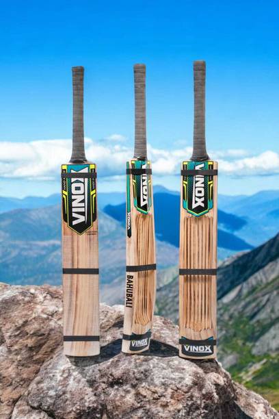 vinox BAHUBALI CRICKET BAT TRIPPLE GUTTED KASHMIRI WILLOW Kashmir Willow Cricket  Bat For 15+ Yrs