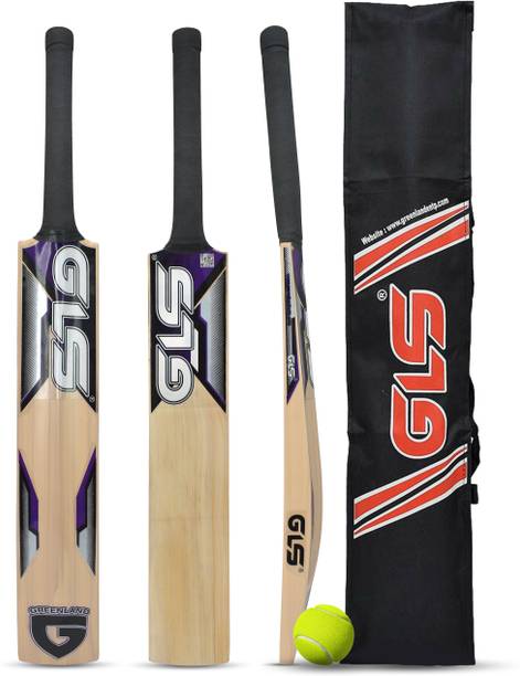GLS Titan Pro Kashmir Willow Cricket Bat with Cover and Tennis Ball Kashmir Willow Cricket  Bat For 15+ Yrs