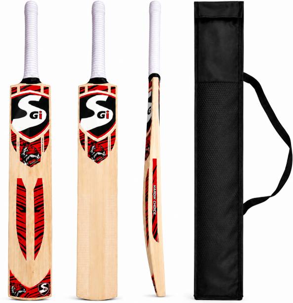 NSH Kashmir Willow Cricket Bat with Cover – Limited Edition Poplar Willow Cricket  Bat For 9 - 11 Yrs
